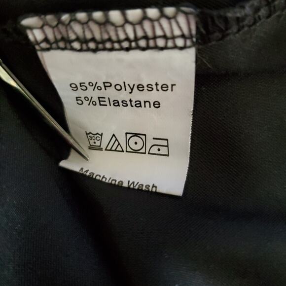 LUXURIOUS SLEEP SHIRT Button Down Kimono SHINY BLACK SATIN Lace WOMEN'S PLUS 1X - Picture 9 of 9